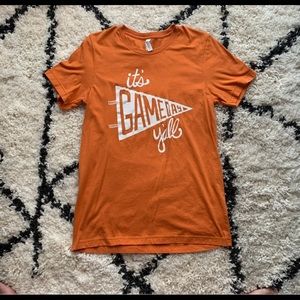 Burnt orange game day tee